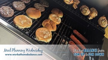 Grilled hamburgers, chicken legs, and sausaget for the 4th of July